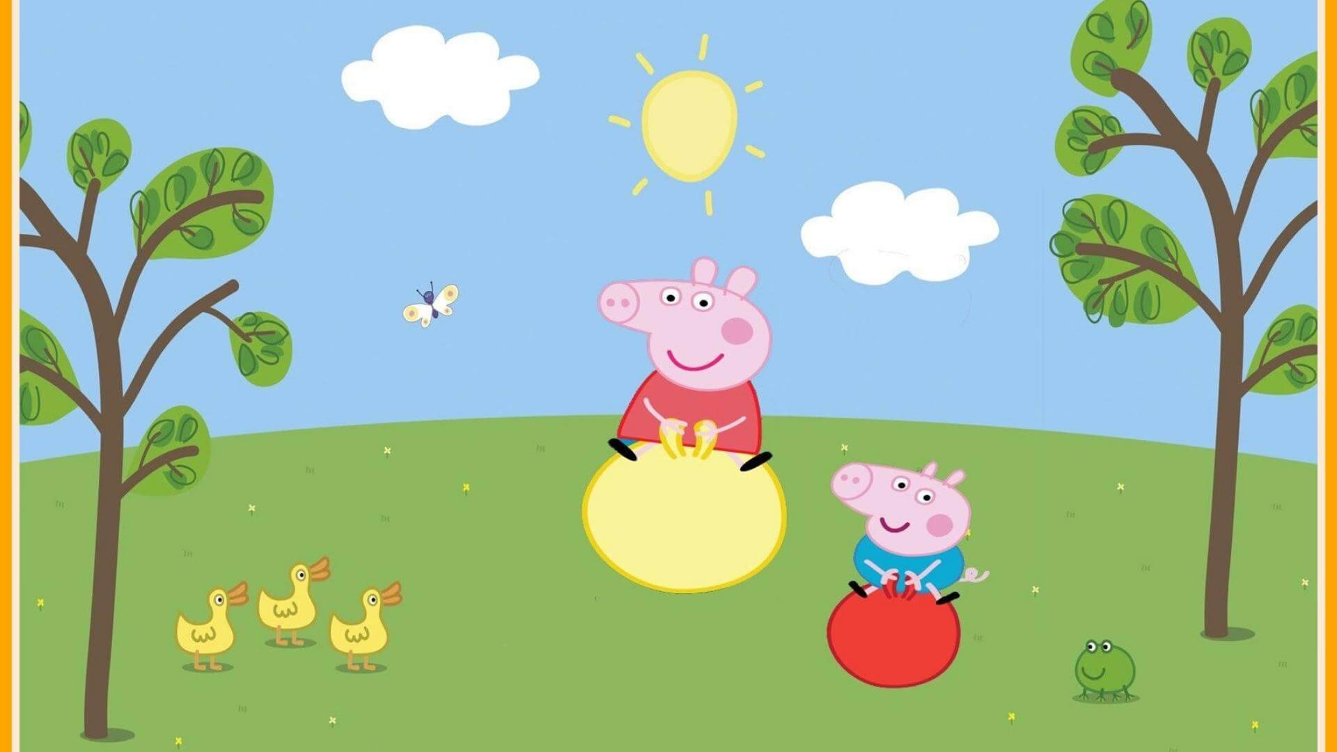 peppa pig house wallpaper scary